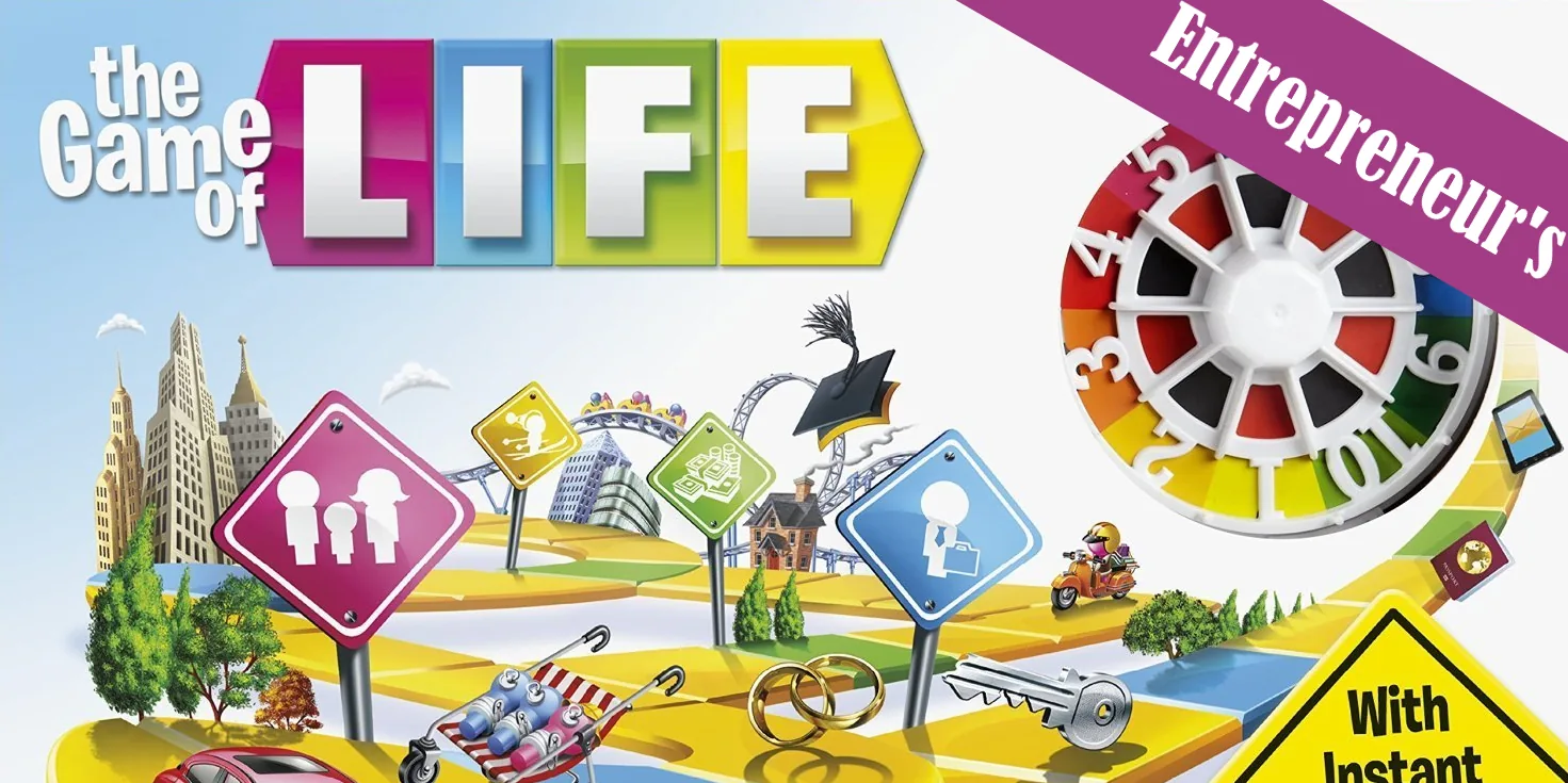 Entrepreneur's Game of Life game board